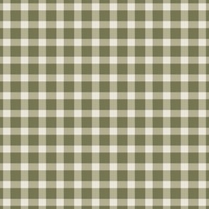 summer gingham in green / small / 0 .5"