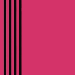 Hot pink and black stripes