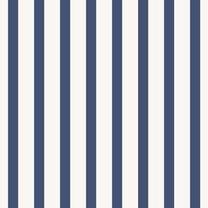 Classic Stripe in Blue and Off-white