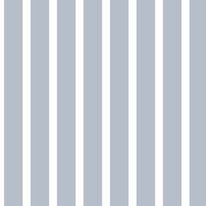 Misty Blue Stripes - Geometric - Minimalist - Classic - Traditional - Vertical Lines - Smoke Blue - Gray - Vertical Stripes