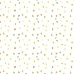 Summer Pastel Confetti Creamy White 1.5x1.5 - Polkadot Kids Clothes 1202468