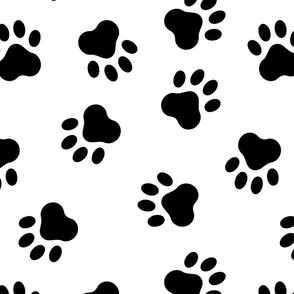 Dog paw prints, paw print fabric, paw print wallpaper, paw prints