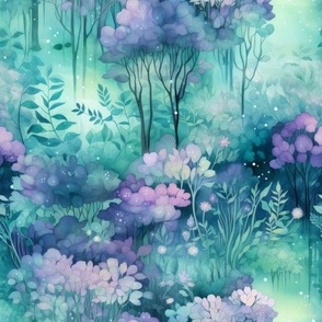 Bigger Magical Fairy Forest Soft Pastel Trees