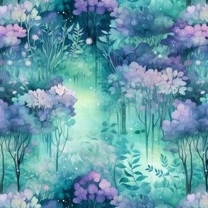 Smaller Magical Fairy Forest Soft Pastel Trees