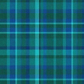 dark blue and green plaid