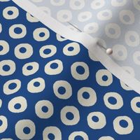 Japanese Inspired Kanoko Dots on Indigo Blue