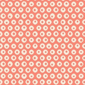 Japanese Inspired Kanoko Dots on Orange