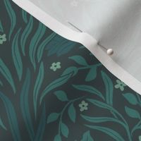 large // muted green fox botanical