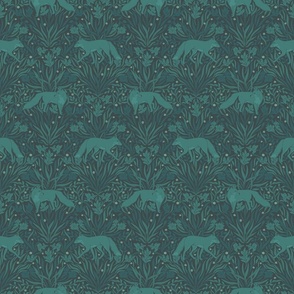 medium //muted green fox botanical