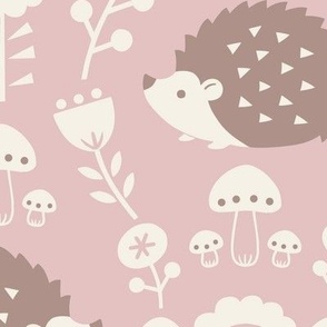 Whimsical Hedgie Haven Baby Pink [Large]