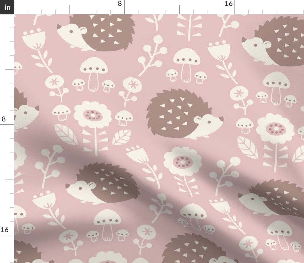 Whimsical Hedgie Haven Baby Pink [Large]