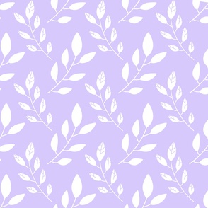 Purple and white leaves. 