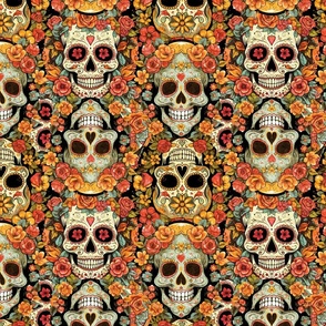 Sugar Skulls Dia de los Muertos -10 inch