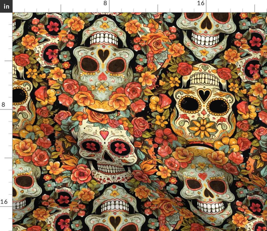 Mexican Dia de Los Muertos - 15 Inch