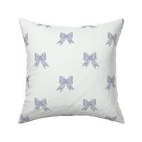 Medium Benjamin Moore Spring Purple and Misty Memories Ribbon Bows on Super White Background