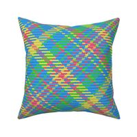 Pastel Skyline Plaid Pillow Cover