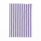 Smaller French Ticking Vertical Stripes in Violet