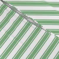 Smaller French Ticking Vertical Stripes in Fresh Green