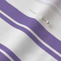 Bigger French Ticking Vertical Stripes in Violet