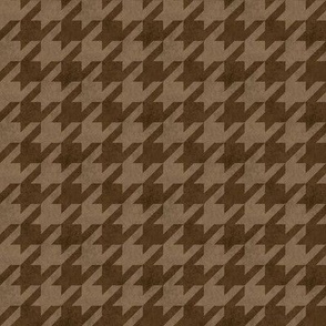 Grandpa Chic Classic Houndstooth Woodsy Cabin brown