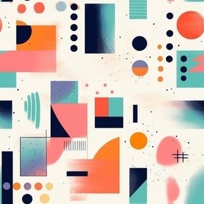 Pop Art-inspired Colorful Graphic Pattern Clash