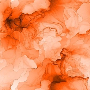 orange abstract ink