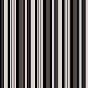 Goth Stripes Black Charcoal