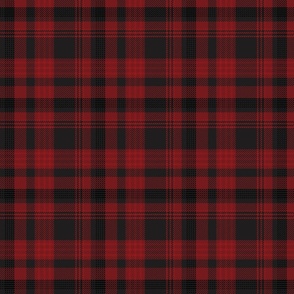 Goth Plaid Red and Black