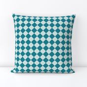 Diamond Harlequin | Small | blue-green, teal, seafoam green | SKU-DIA-2401-09