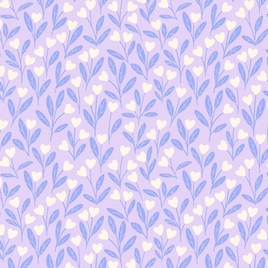 Floral Hearts in Lavender