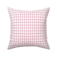 Kitschy pink grid on white (Small)