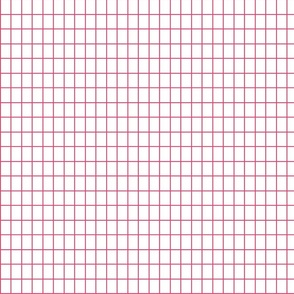 Kitschy pink grid on white (Small)