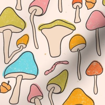 Bold Funky Mushrooms
