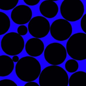 Bubble spot - blue and black 