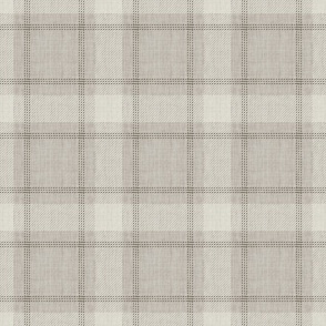 plaid tan, cream, beige with fine lines and texture tartan