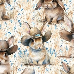 Cowboy Bunnies (Medium Scale)