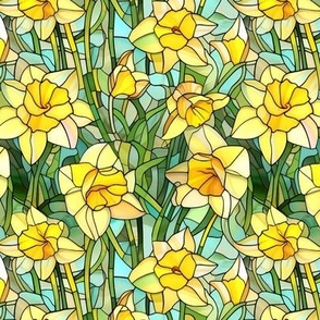 Daffodil Stained Glass (Small Scale)