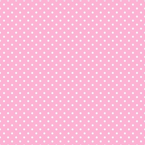 Happy Face Polkadots in Pastel Pink