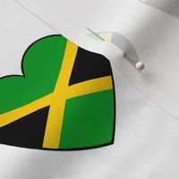 Jamaican flag hearts