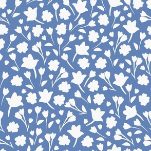 medium ditsy floral / blue