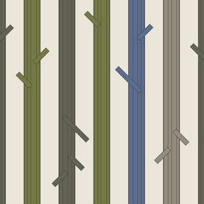 Tall Tree Forest Stripes