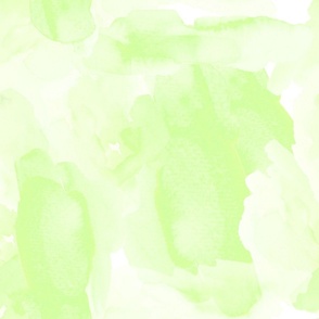 Pastel Lime  and White Watercolor Wash, Jumbo