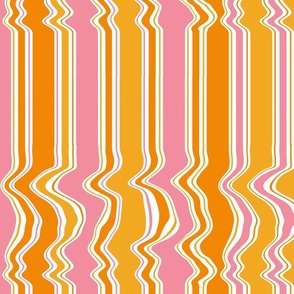 Groovy Waves and Stripes 1970s