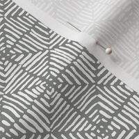 Hand Drawn Lines in a tile pattern - Gray