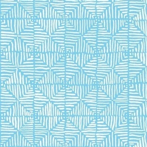 Hand Drawn Lines in a tile pattern - Light Baby Blue