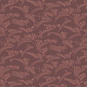 Whimsical Whirls [dark red] medium