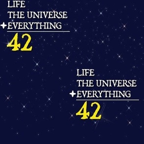42 is the Answer Math Equation Galaxy