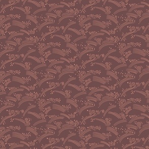 Whimsical Whirls [dark red] small