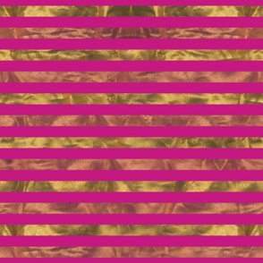#10 Horizontal lines - Hot pink gold