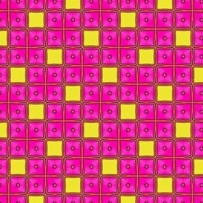Pink Lemonade Cartoon Squares